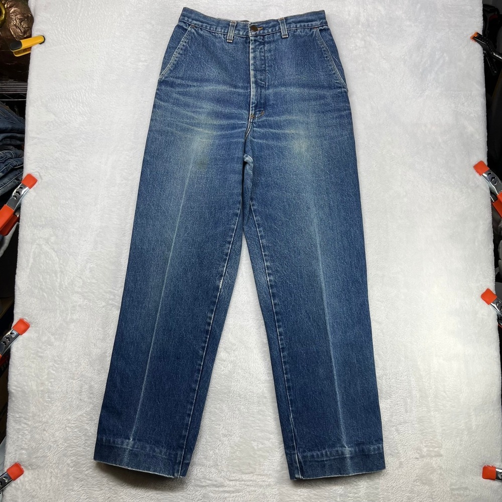 Vintage 80s Cathy Hardwick Jeans Women's 14 Blue Denim Straight USA Made - 28X30